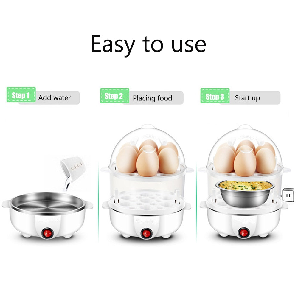 Automatic Electric Fast Egg Cooker Double Egg Boiled Egg Cooker | Stornfield