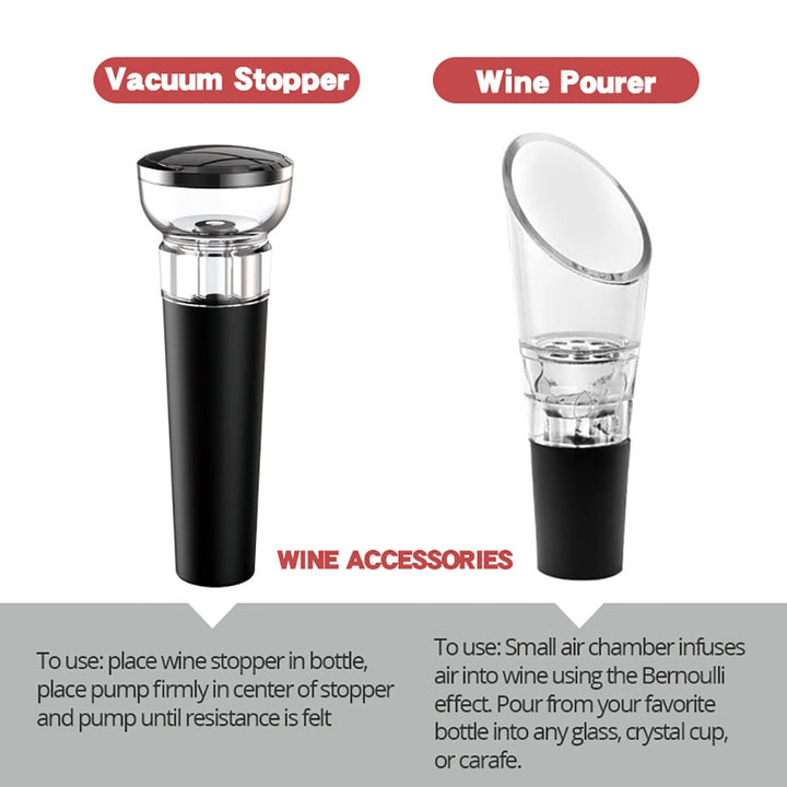 Automatic Electric Wine Bottle Corkscrew Opener with Foil Cutter | Stornfield