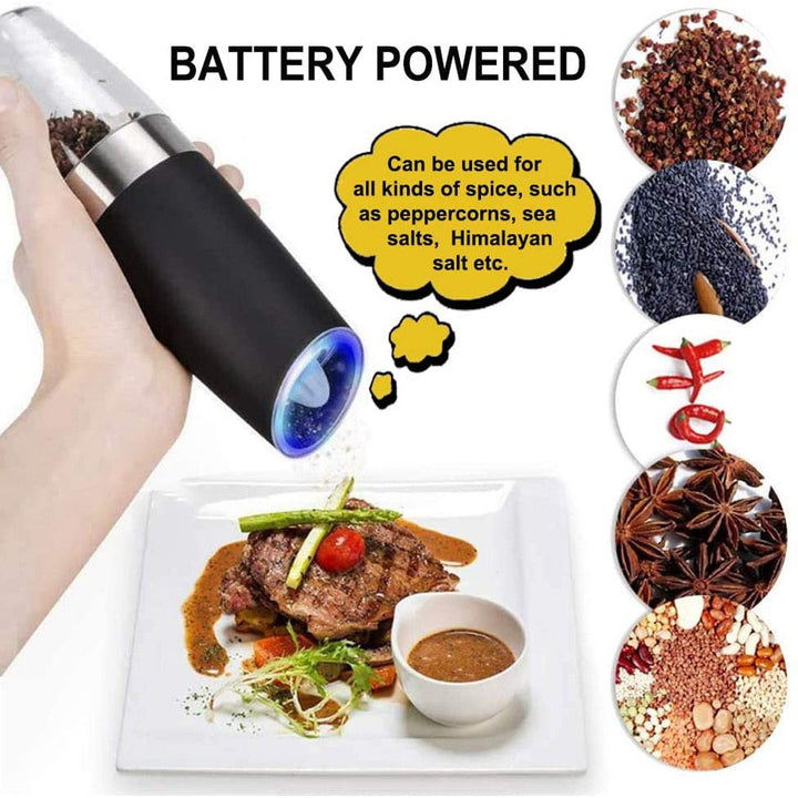 Automatic Spice Grinder Mill Adjustable Grinder with LED Light | Stornfield