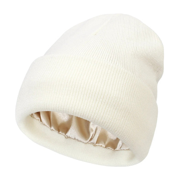 Stornfield | Noor Silk Winter Hat – Wool & Silk – Anti-Frizz Hair Protection