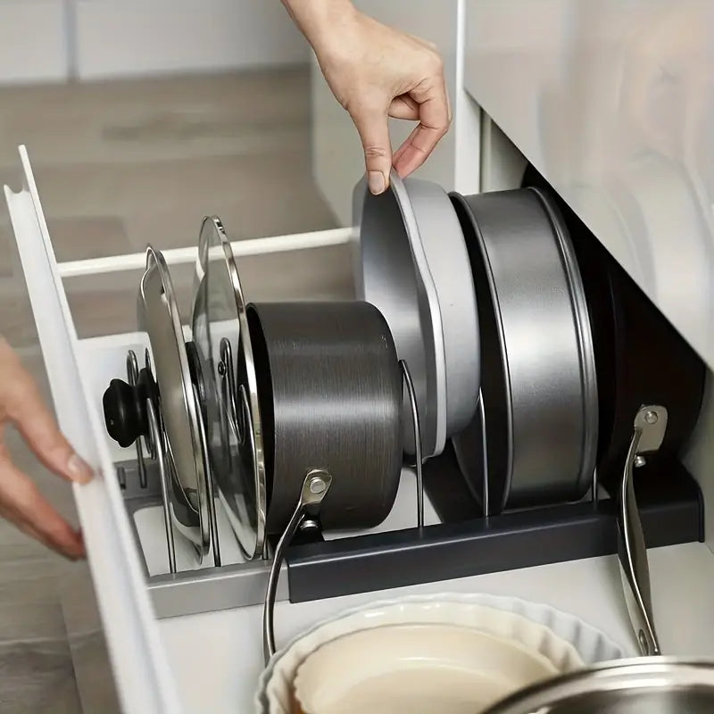NeatStack Cookware Organiser Adjustable Space-Saving Storage | Stornfield