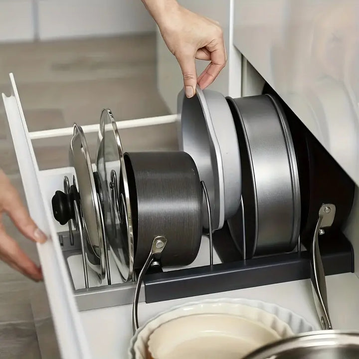 NeatStack Cookware Organiser Adjustable Space-Saving Storage | Stornfield