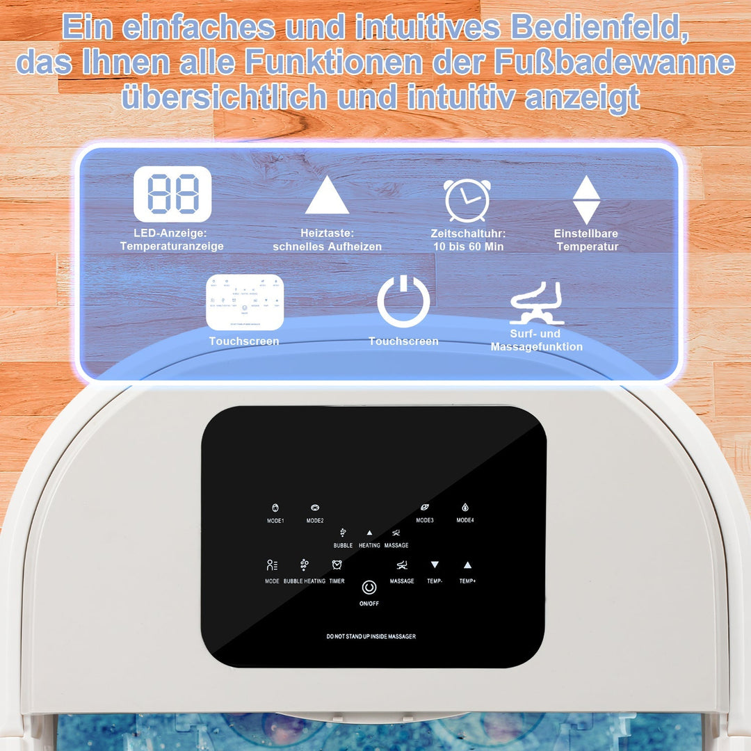Electric foot massage device heating foldable | Stornfield
