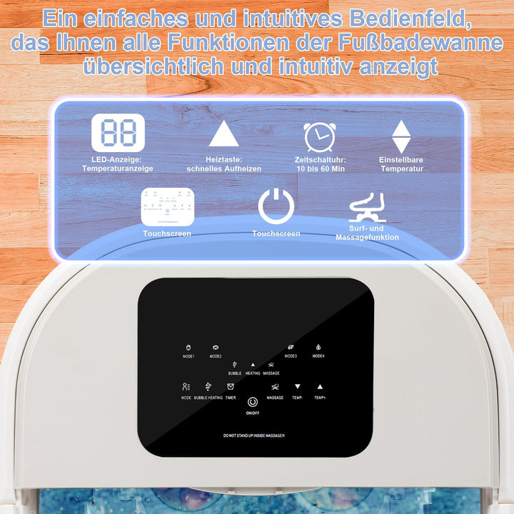 Electric foot massage device heating foldable | Stornfield