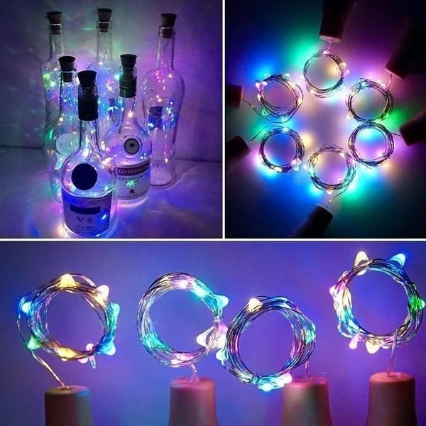 Led Bottle Light Cork Night Light DIY Decor | Stornfield