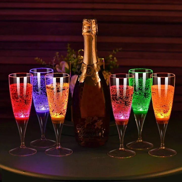 GlowSip - LED Light-Up Wine Glass Set (6 pieces) Stornfield