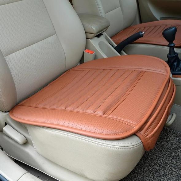 Stornfield | Leather Bamboo Charcoal Car Seat Cushion-Absorbing odor(Four Seasons Universal)