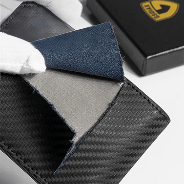 Stornfield | Men’s Slim RFID Wallet | Leather Card Holder | Black