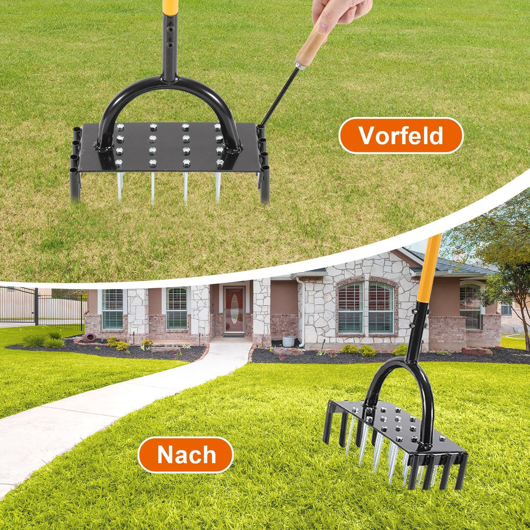 Lawn aerator aerifier verticutter for compacted soils | Stornfield