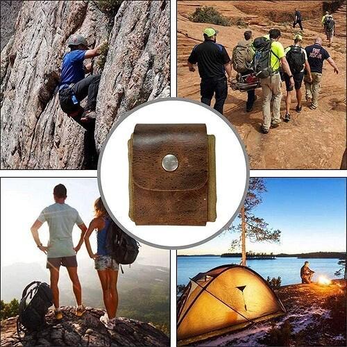 Dimoohome™ Leather and canvas bushcraft bag | Stornfield