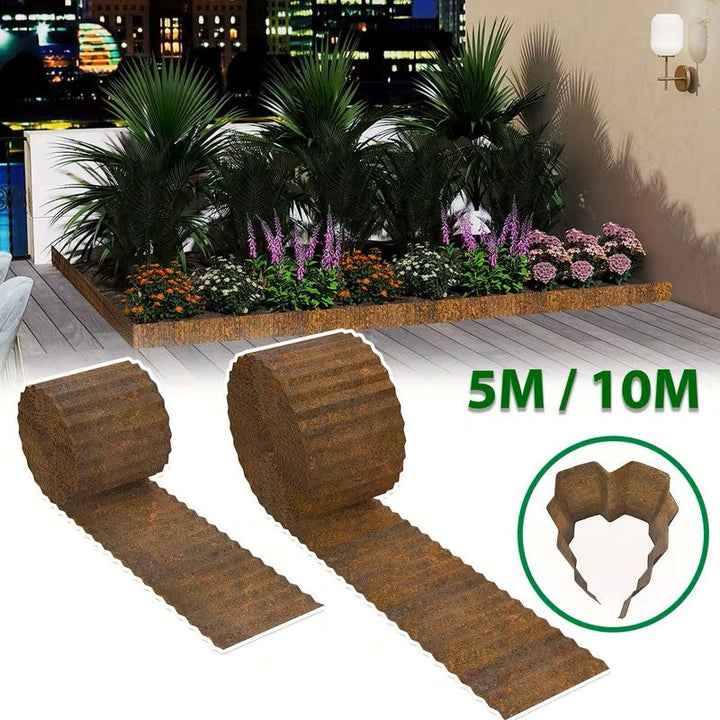 Rasenkante made of galvanized steel – High-quality garden edging | DuraStornfielde and weatherproof for garden | Stornfield