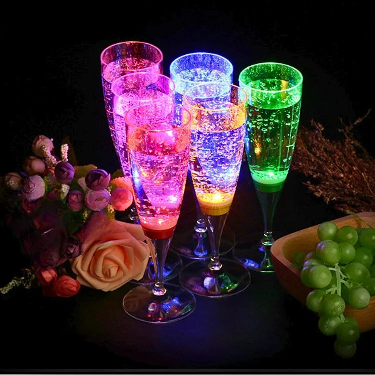 GlowSip - LED Light-Up Wine Glass Set (6 pieces) Stornfield