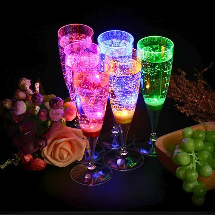 GlowSip - LED Light-Up Wine Glass Set (6 pieces) Stornfield