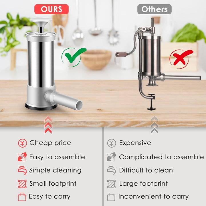 Stornfield | Sausage Stuffer with 4 Filling Tubes of Different Sizes