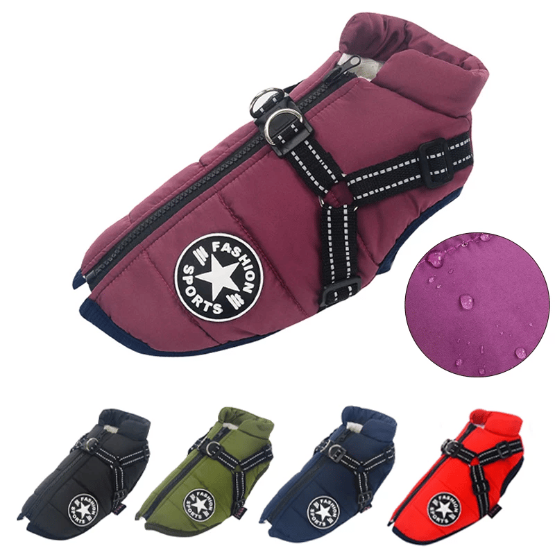 Winter Dog Jacket with Harness | Stornfield
