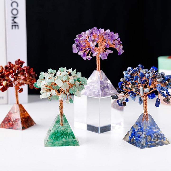 Stornfield | Base en gravier de pierre naturelle en pyramide pour arbre Feng Shui