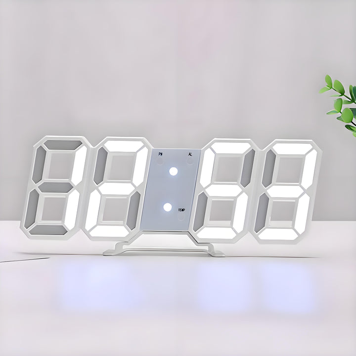 TimeSphere LED 3D Digital Clock with Calendar and Temp Display | Stornfield