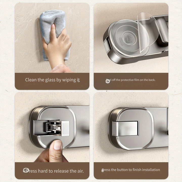 Wall Hook Panel Without Drilling – OrganizePlus Hidden 5-Hook Rack | Stornfield
