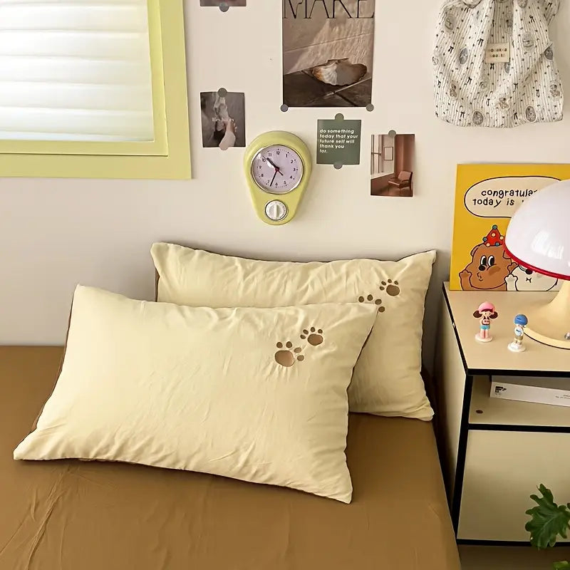 Teddy Bear Bedding Set – Ultra Soft and Cuddly | With duvet cover, bed sheet, and 2 pillowcases | Stornfield