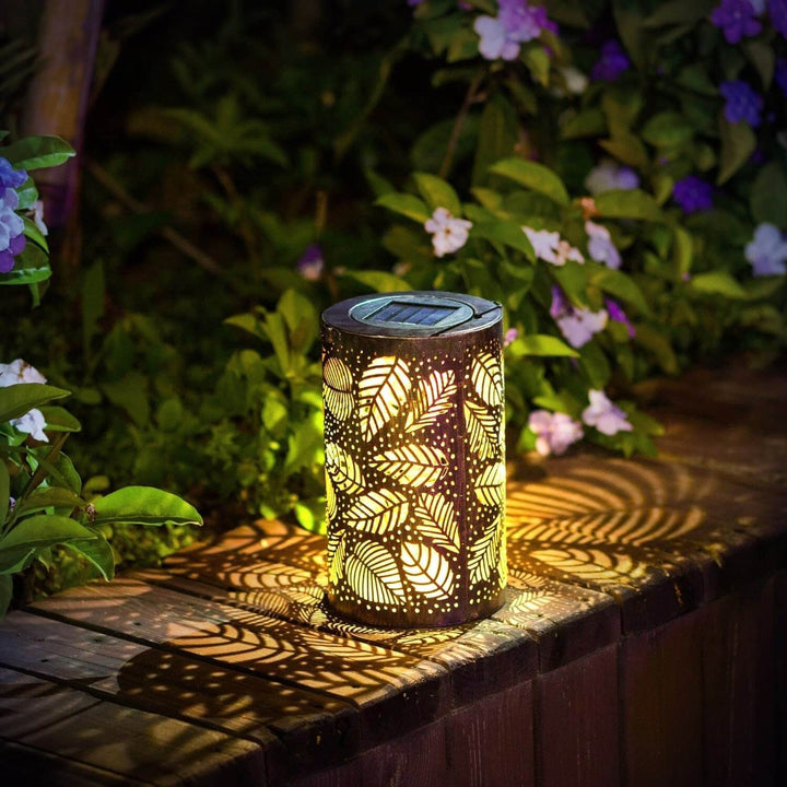 Radiant Leaf Lantern Set – Outdoor Elegance | Stornfield