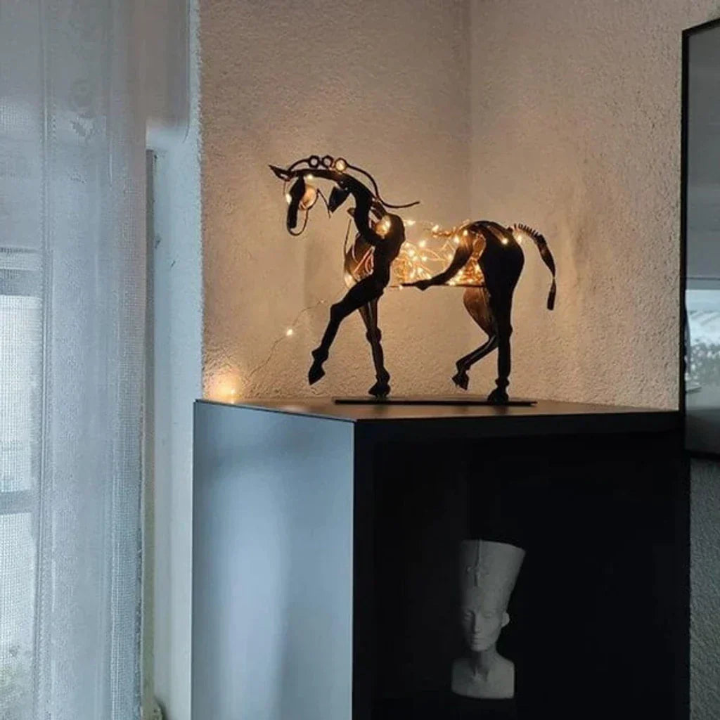 Stornfield | Horse Sculpture - AdonisMetal - Rustic Elegance - Timeless Decorative Piece