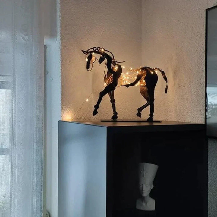 Stornfield | Horse Sculpture - AdonisMetal - Rustic Elegance - Timeless Decorative Piece