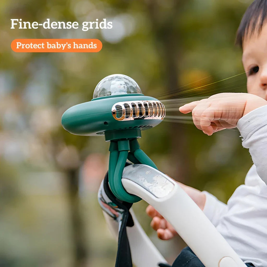 Portable Rechargeable Folding Stroller Fan | Stornfield