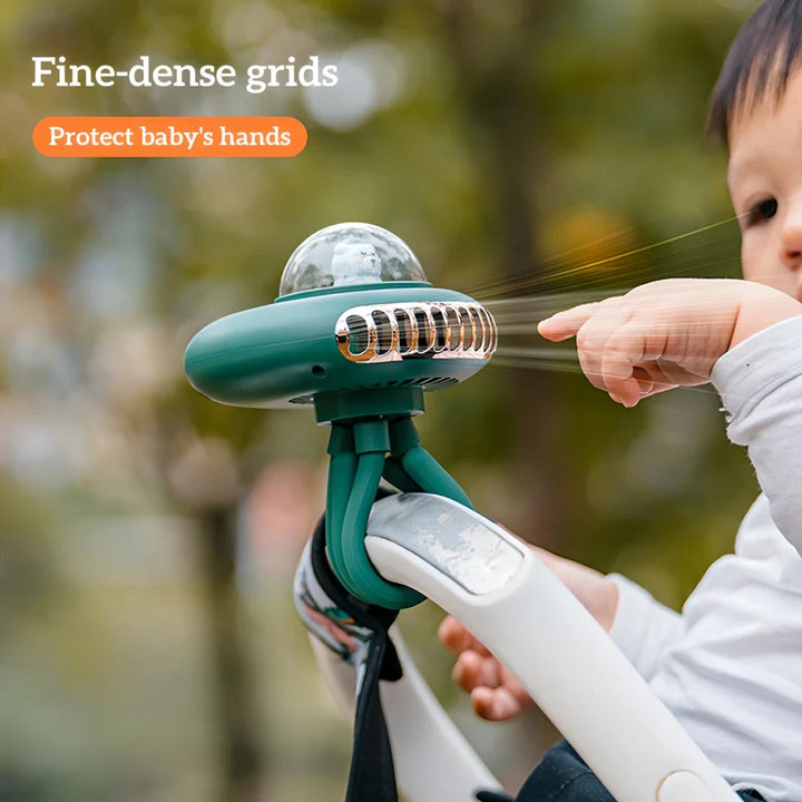 Portable Rechargeable Folding Stroller Fan | Stornfield