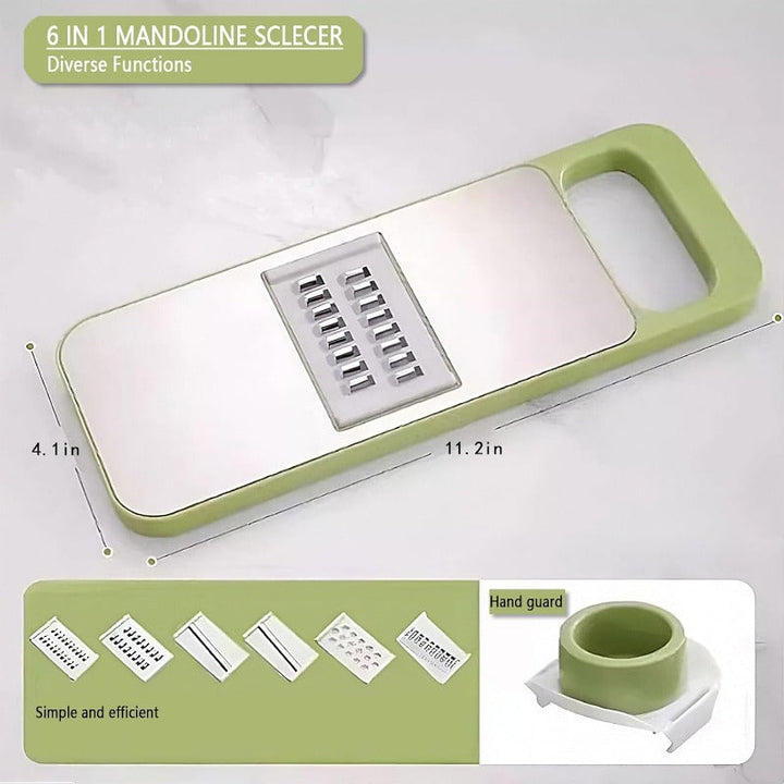 Woyuosn 6-in-1 SafePrep Mandoline Slicer Stornfield