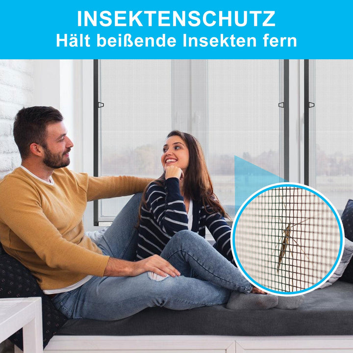 Fly screen window insect protection anthracite | Stornfield