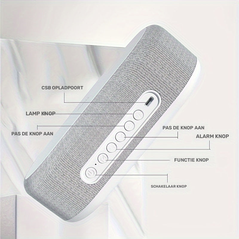 Wireless Charging Station | With Alarm Clock and Temperature Display | Stornfield