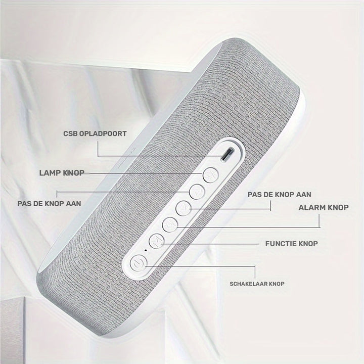 Wireless Charging Station | With Alarm Clock and Temperature Display | Stornfield