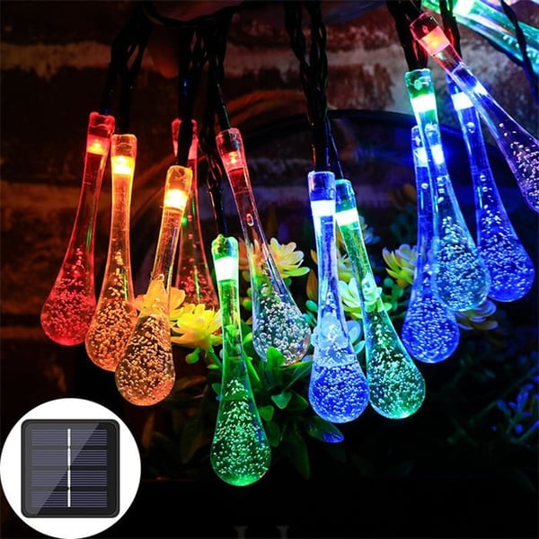 8 Modes Water Drop Solar Lights | Stornfield