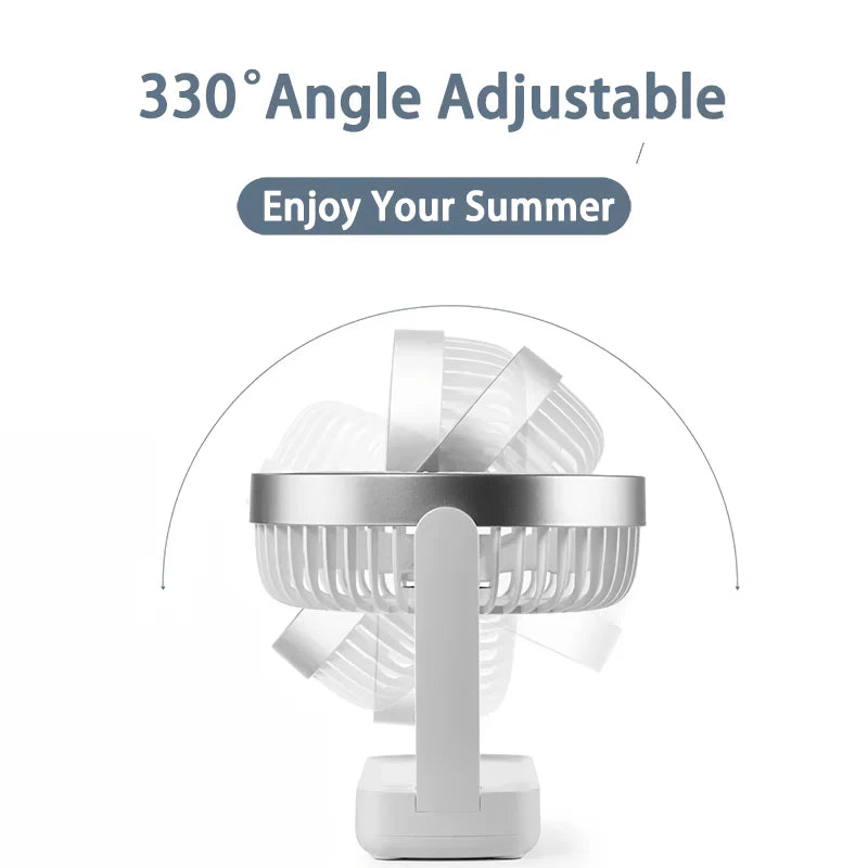 Compact Rechargeable USB Desk Fan for Home, Office, and Outdoors | Stornfield