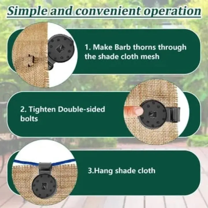 GardenGrip Pro Clips — Never again wobbly nets thanks to secure hold in any weather! | Stornfield