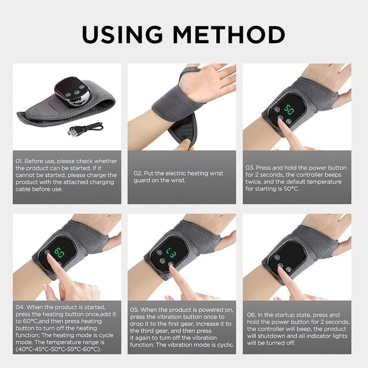 Stornfield Heated Vibration Wrist Massager
