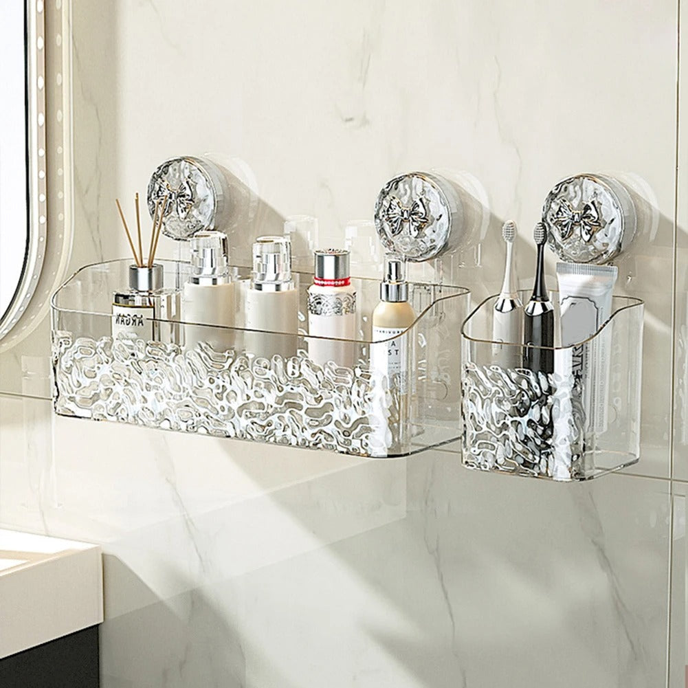 Practical wall shelf | Drill-free storage in the bathroom | Stornfield