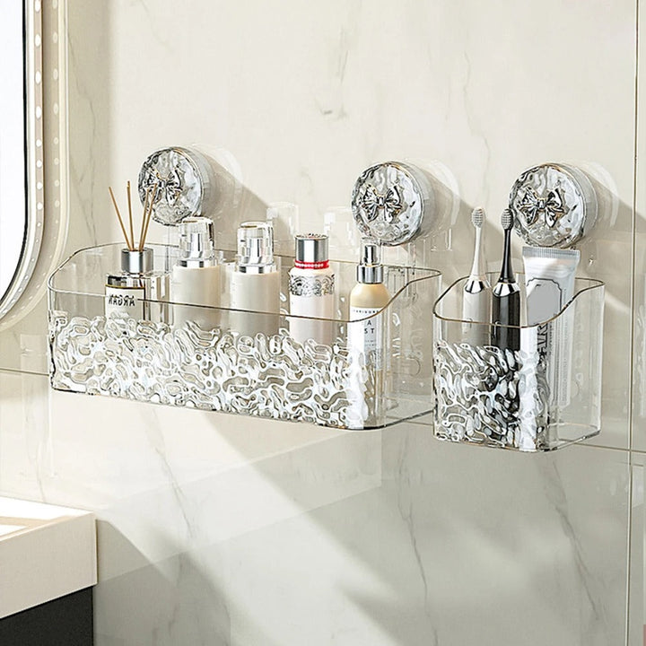 Practical wall shelf | Drill-free storage in the bathroom | Stornfield