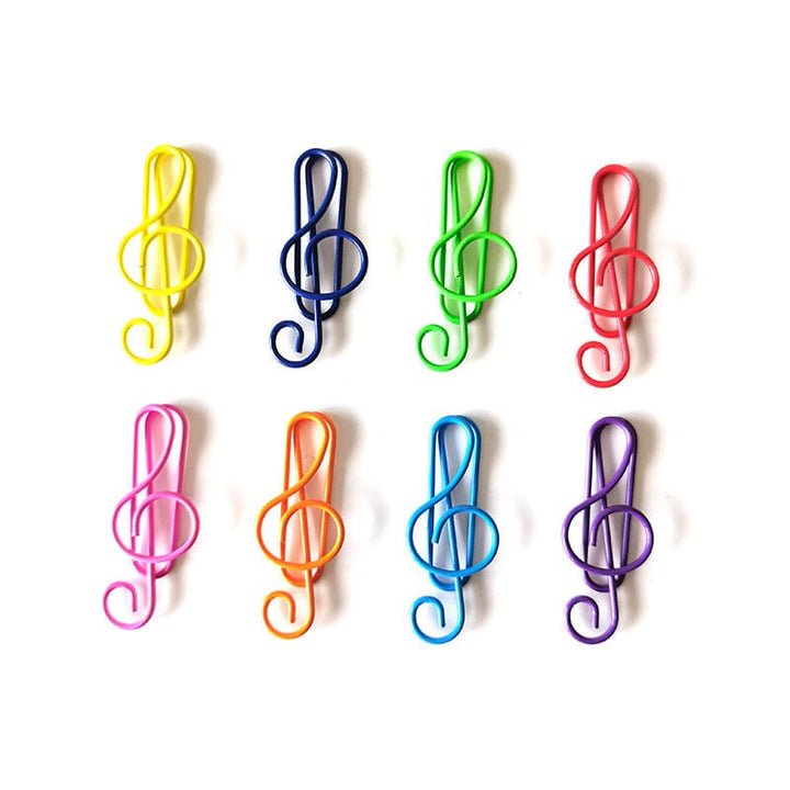 Music Multicolored Metal Paper Clips | Stornfield