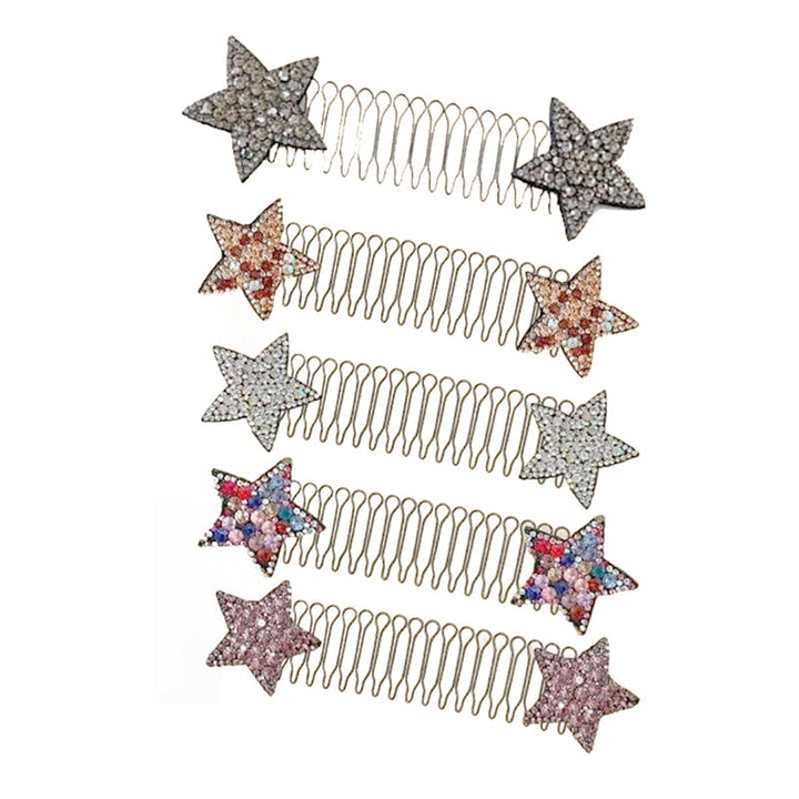 Rhinestone Star Hair Comb Set (5 pieces) | Stornfield