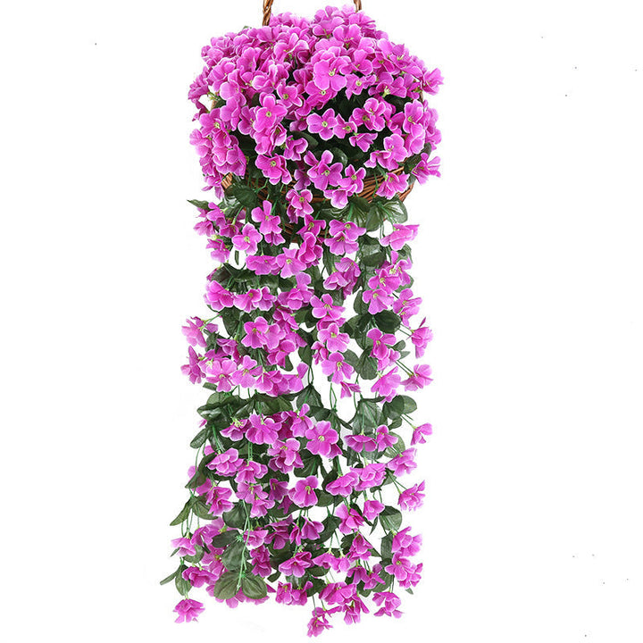 Purple simulated hanging basket | Stornfield