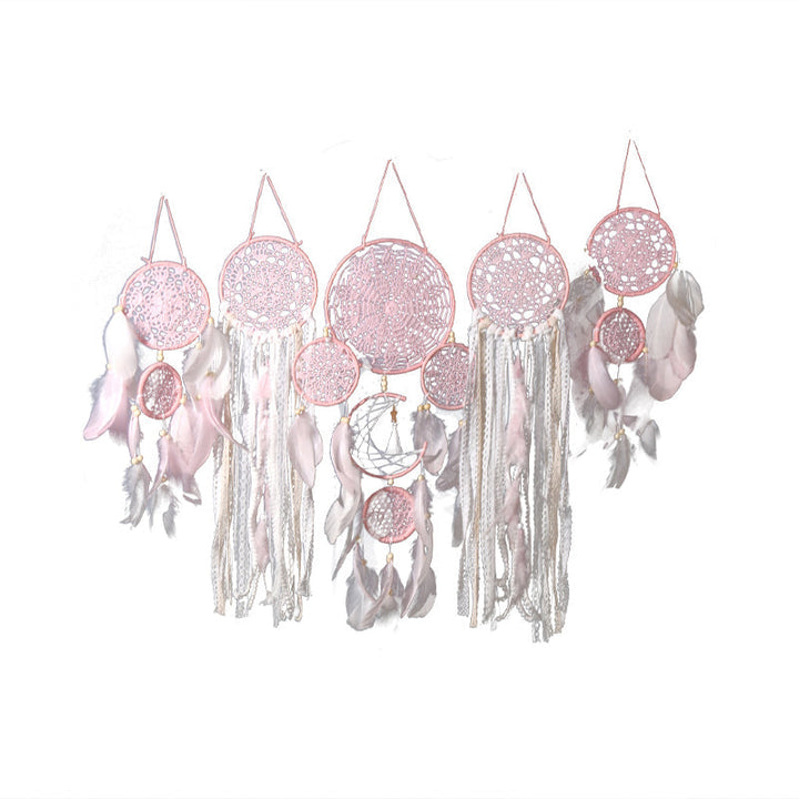Dreamcatcher moon and stars hang above the bed (5 PCS) Stornfield