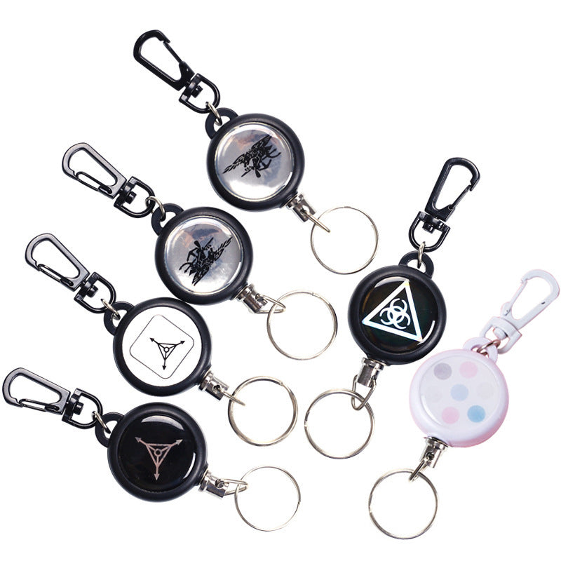 Keychain With Retractable Wire Cord (3 Pcs) | Stornfield