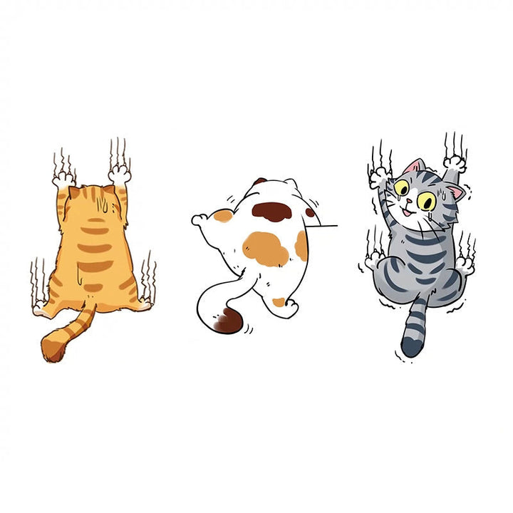 Cute cat comic stickers for cars | Stornfield