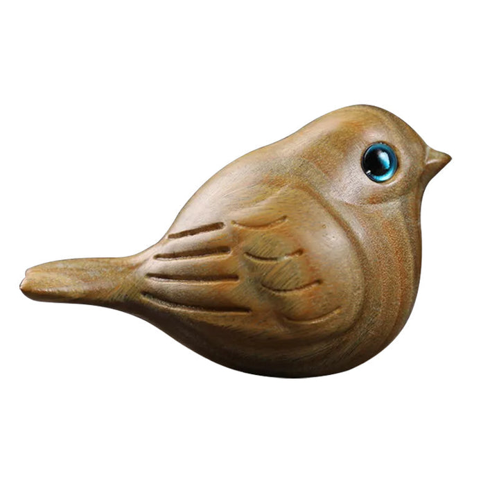 Oiseau sculpté en bois fait main Stornfield
