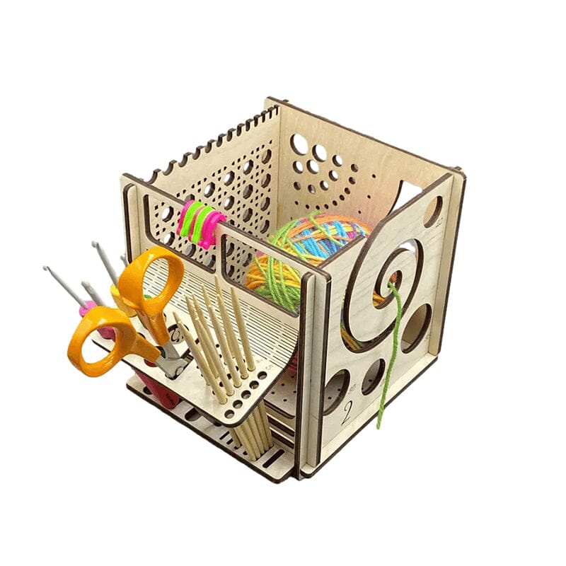 All-in-One Wooden Bowl – Multifunctional Knitting Tool | Stornfield