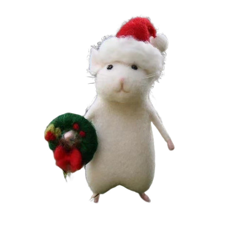 Felt Mouse and Pumpkin Ornament | Stornfield