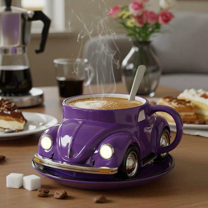 RetroAuto Ceramic Mug – Unique 3D Design for Coffee & Tea | Stornfield