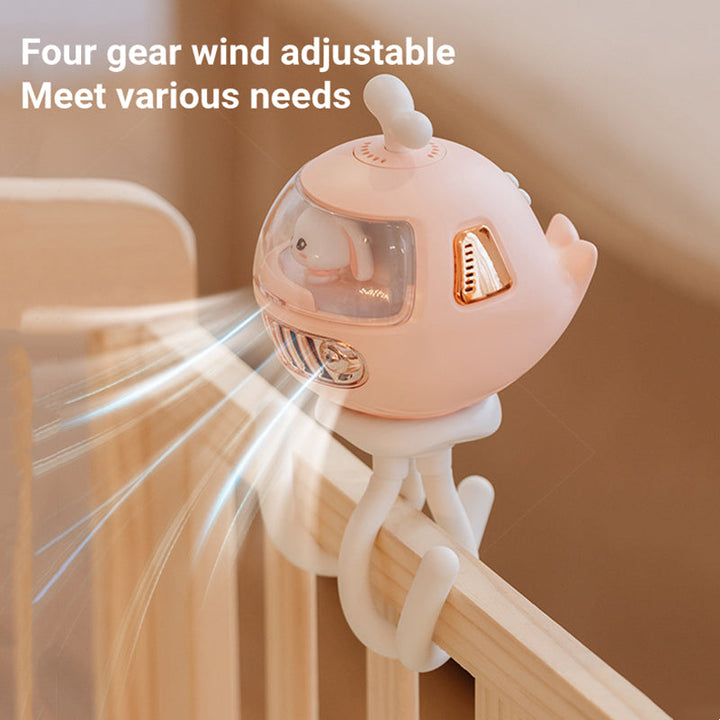 Cartoon Safety Bladeless Stroller Fan | Stornfield