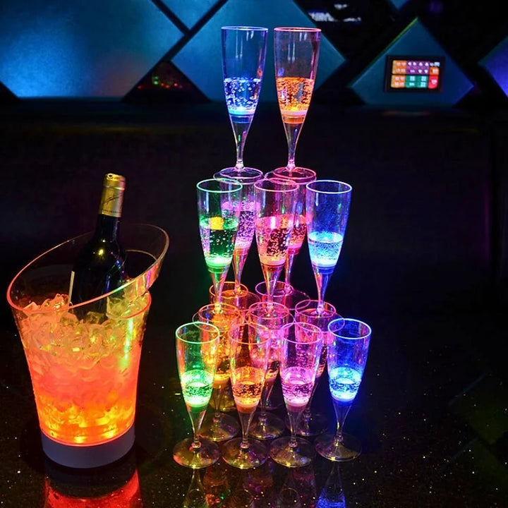 GlowSip - LED Light-Up Wine Glass Set (6 pieces) Stornfield